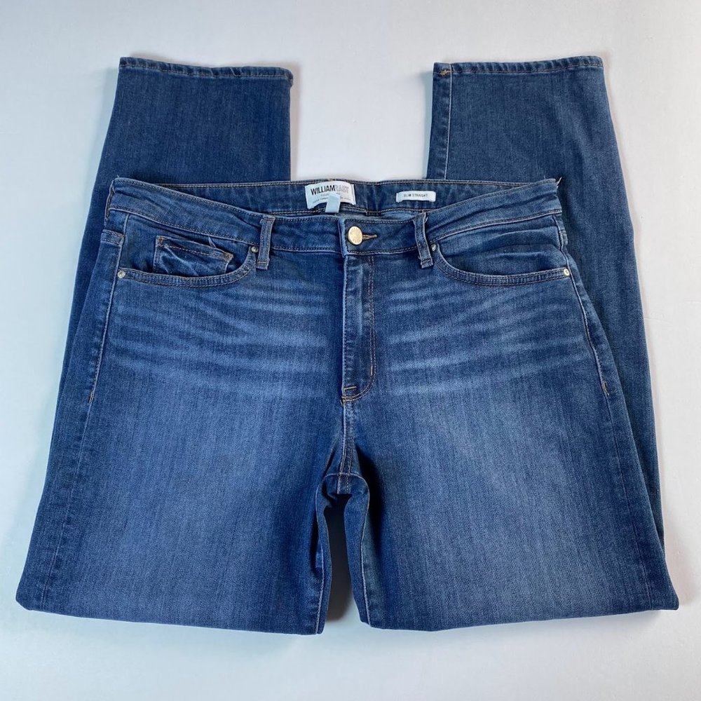William Rast, blue mid rise Slim Straight jeans, size 12/31 - Picture 3 of 9
